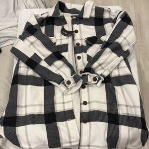 Who’s that girl? Plaid Button-Up Jacket